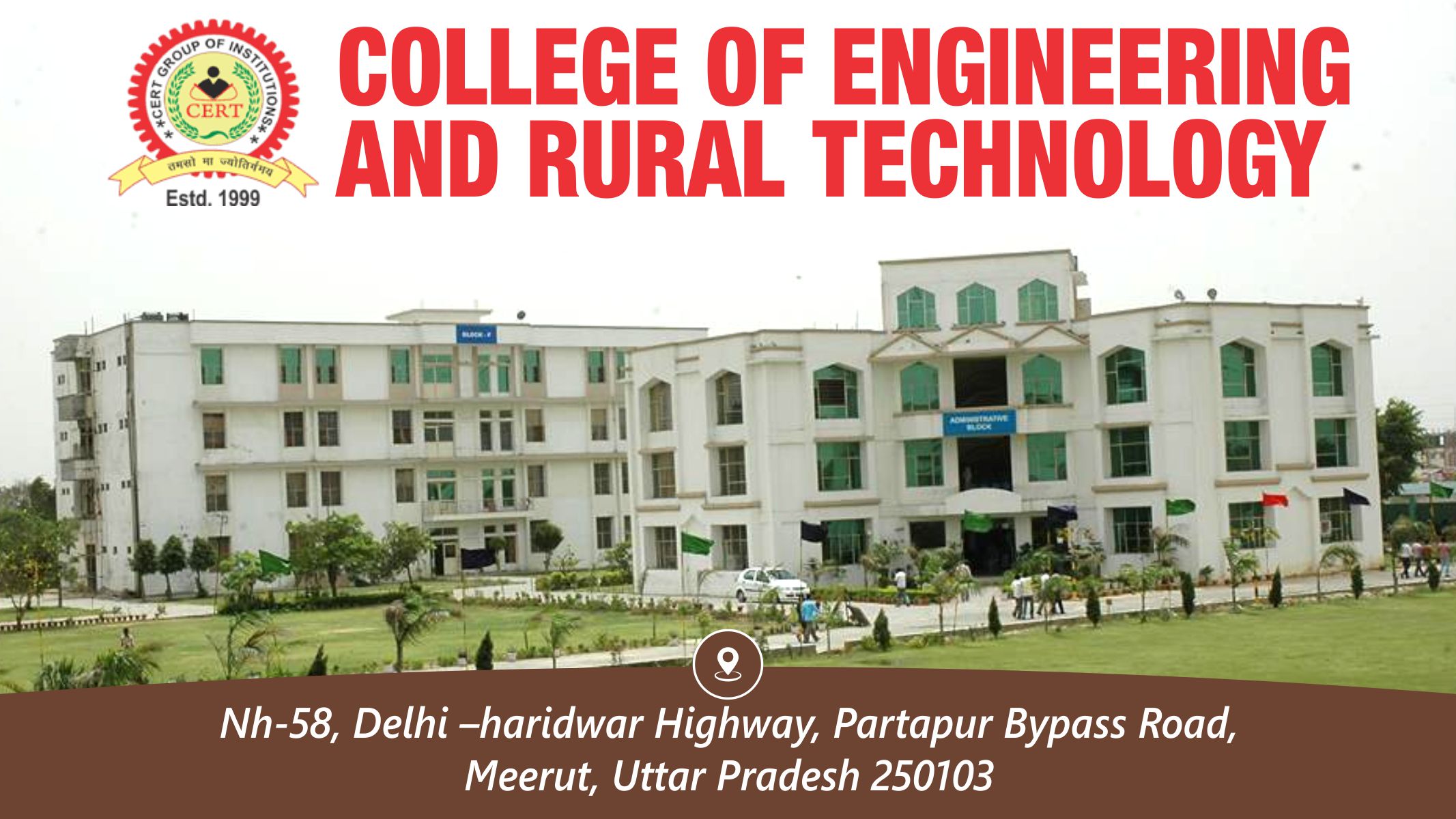 Out Side View of College of Engineering and Rural Technology - CERT